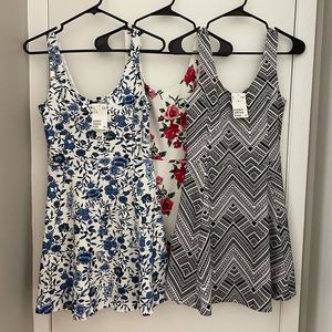 3 H&M skater dress bundle